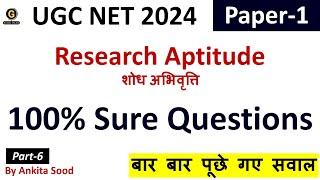 Research Aptitude MCQs for 2024  UGC NET Research Aptitude Preparation  Most Expected MCQs