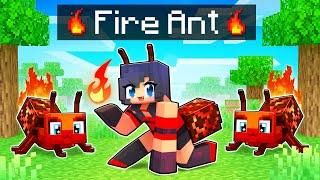 Playing As A FIRE ANT In Minecraft