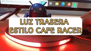 Luz trasera para motocicleta estilo Cafe Racer