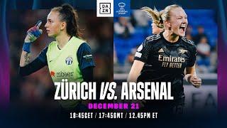 FC Zürich vs. Arsenal  UEFA Womens Champions League 2022-23 Matchday 6 Full Match