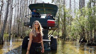 I Drove a Swamp Buggy Through the Everglades + Camp Cook & Kayak with @CodyandKellie