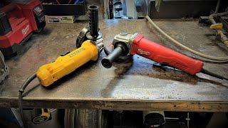 Milwaukee or DeWalt?  Who wins the 4 12 angle grinder fight?