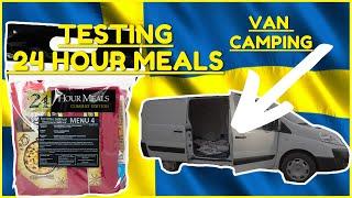 24 HOUR MEAL COMBAT EDITION SWEDISH MRE AND VAN CAMPING