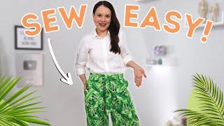 Lets sew stylish and easy palazzo pants for summer Sew Easy