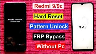 Redmi 99C Hard ResetFrp Bypass Miui 12  Factory Reset Redmi 99c GmailGoogle Remove Without Pc