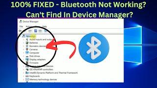 Bluetooth Not Working? - Cant Find In Device Manager? - Windows 1011 Laptop -Computer