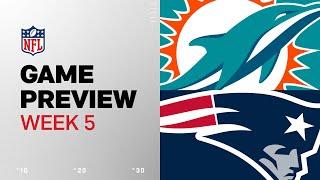 Miami Dolphins vs. New England Patriots  2024 Week 5 Game Preview