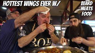 HOTTEST WINGS EVER IN THIS UNDEFEATED CHALLENGE w @Beardmeatsfood