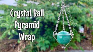 Upside down pyramid - crystal ball bar wrap