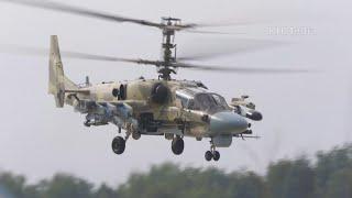 Ka-52 control hovering and takeoff with a run