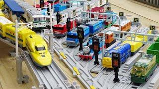 Plarail Shinkansen & JR Train  I played with Chuggingtons trains at the depot course