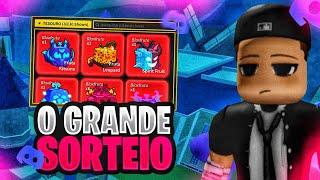  BLOX FRUITS AO VIVO  O GRANDE SORTEIO DE FRUTAS 