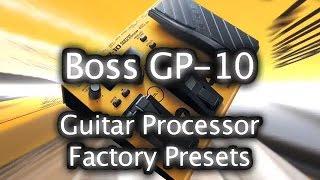 Roland Boss GP-10 Guitar Processor - Synthesizer 100 Factory Patches