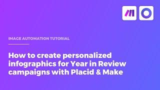 How to create personalized infographics for Year in Review campaigns with Placid & Make