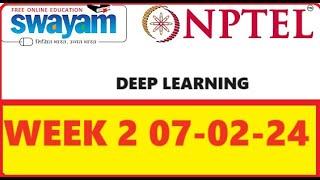NPTEL Deep Learning Assignment 2 2024  NPTEL  DEEP LEARNING  Solutions