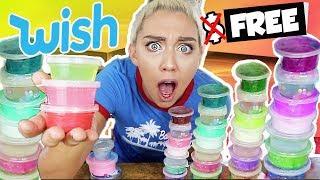 HOW I GOT FREE Slime from Wish.com  Giant Wish Slime Smoothie  NICOLE SKYES
