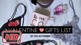 VALENTINE GIFTING LIST