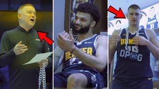 Denver Nuggets Locker Room Celebration After Crazy Win vs Lakers in Game 5 & Advancing to WCSemis