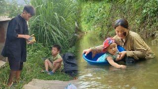 Dad was still wandering around looking for his son the boy met a stranger and followed