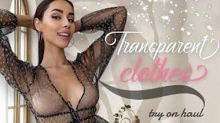 4K Transparent Try On With Anastasia Reshetova  2024  Braless  See-Through  Sheer Fashion