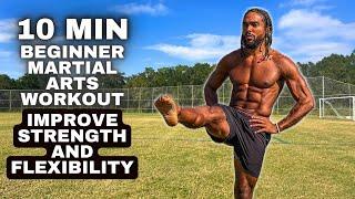 Improve Your Strength And Flexibility  10 Min Beginner Martial Arts Workout