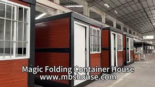 China Magic Folding Container House with One bathroom