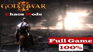 God of War 3 Remastered - Full Game Walkthrough  CHAOS MODE Difficulty   All Cutscenes + Ending 
