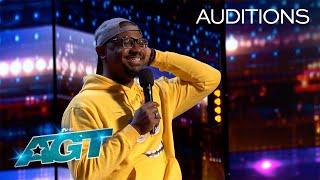 Simon Cant Stop Laughing Jordan Conley Delivers a Hilarious Audition  AGT 2022