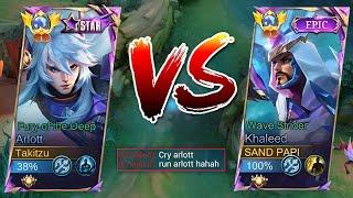 ARLOTT VS KHALEED WHO IS THE STRONGEST?  BEST 1 SHOT BUILD - MLBB