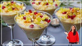 सिर्फ १५ मिनट में बनाए सेवई कस्टर्ड  Sevai Fruit Custard  Semiya Custard Recipe  Kabitaskitchen