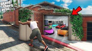 Franklin Open New Secret Garage Door Inside His House GTA 5