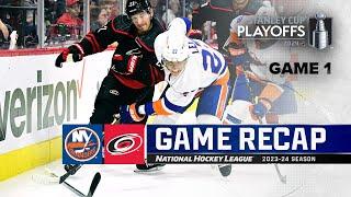 Gm 1 Islanders @ Hurricanes 420  NHL Highlights  2024 Stanley Cup Playoffs