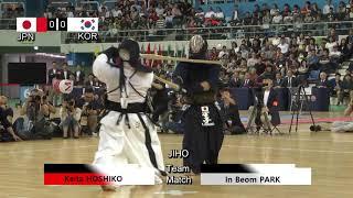 17th World Kendo Championships Mens TEAM MATCH 2ch Japan vs Korea