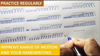 Exercises to improve your handwriting & Range of motion  English handwriting practices  Beginners