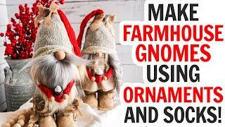 DIY Gnome  DIY Christmas Gnome  How to Make a Sock Gnome with Boots  No Sew Sock Gnomes DIY