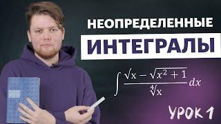 Неопределенный интеграл. Примеры решений интегралов. Часть 1  Высшая математика TutorOnline