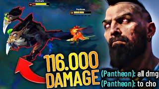 PANTHEON HAS INSANE DAMAGE 116.000 DAMAGE TO CHO’GATH