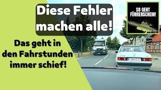 Diese Fehler passieren allen in den Fahrstunden - Führerschein