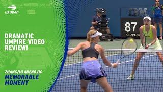 Video Review on Championship Point in Womens Doubles Final  2024 US Open