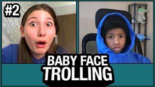 FAKE BABY trolls STRANGERS on OMEGLE BABY FACE TROLLING #2