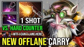 How to Offlane Carry Sniper Against Hard Counter 100% No Farm For AM with Free Hit Max Range Dota 2