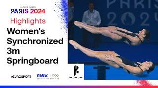 TEAM GBs FIRST PARIS MEDAL   Womens Synchronized 3m Springboard  Round 5  #Paris2024