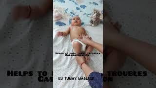 I Love You Tummy massage for babies to ease gas and constipation #shorts#shorts