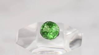 1 Carat RARE Tsavorite Garnet - GemSelect Video Review