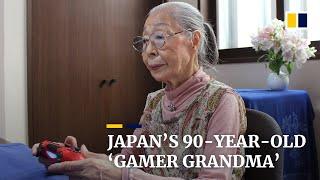 90-year-old Japanese grandma flexes fingers for video gaming