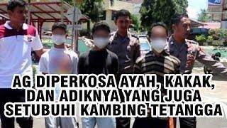 AG Diperkosa Bapak Kakak dan Adik hingga Ratusan Kali Pelaku YF Juga Setubuhi Kambing Tetangga