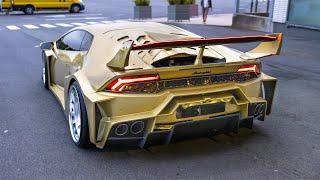 Tuner Cars Leaving Car Show - Liberty Walk Huracan Widebody RS3 iPE GT3 RS Liberty Walk F430