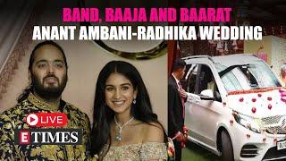 LIVE Anant Ambani Radhika Merchant Wedding  Baraat Star Studded Venue I Mumbai