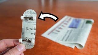 I Made a Newspaper Fingerboard