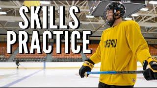 College Hockey Skills Practice